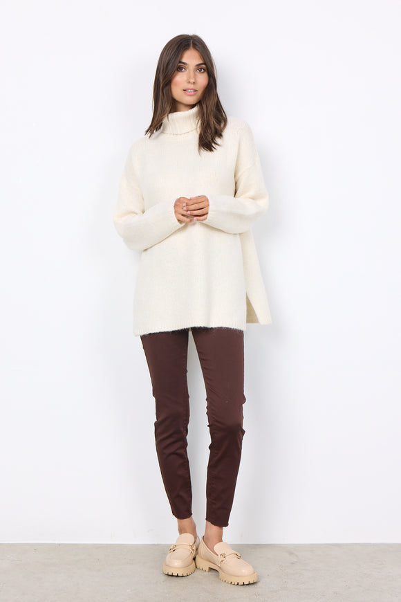 Soya Concept Gunna 6 Knit Pullover Cream Melange