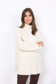 Soya Concept Gunna 6 Knit Pullover Cream Melange