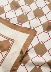 Soya Concept Hafida AOP 1 Scarf Brown Print