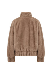 Soya Concept Haye 2 Faux Fur Jacket Camel