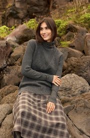 Soya Concept Herla 1 Knit Vest Dark Grey
