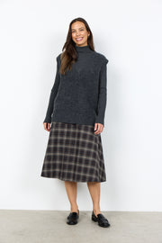 Soya Concept Herla 1 Knit Vest Dark Grey
