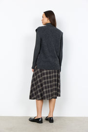 Soya Concept Herla 1 Knit Vest Dark Grey