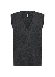 Soya Concept Herla 1 Knit Vest Dark Grey