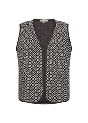 Soya Concept Isola 1 Waistcoat Black Print