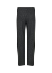 Soya Concept Iva 2 Pinstripe Trousers Dark Grey Melange