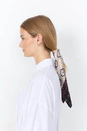 Soya Concept Jovene 1 Scarf Chocolate Plum Print