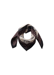Soya Concept Jovene 1 Scarf Chocolate Plum Print