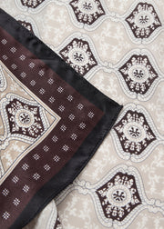 Soya Concept Jovene 1 Scarf Chocolate Plum Print