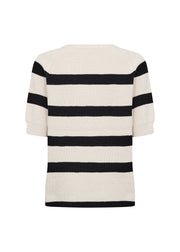 Soya Concept Kanita Knit Stripe 19 Pullover Beige/Black
