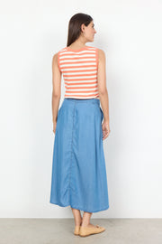 Soya Concept Liv 46 Denim Blue Skirt