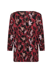Soya Concept Marica AOP 342 Top Red Print
