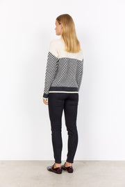 Soya Concept Nessie Stripe 71 Sweater Cream/Black