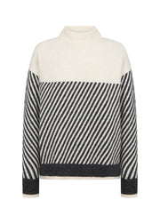 Soya Concept Nessie Stripe 71 Sweater Cream/Black