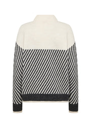 Soya Concept Nessie Stripe 71 Sweater Cream/Black