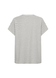 Soya Concept Pisa 1 Striped T-Shirt Grey