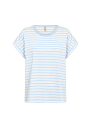 Soya Concept Rina Stripe 18 T-Shirt Blue