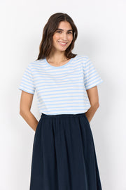 Soya Concept Rina Stripe 18 T-Shirt Blue