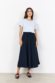 Soya Concept Rina Stripe 18 T-Shirt Blue