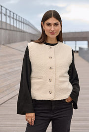Soya Concept Shaima 10 Waistcoat Cream