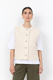 Soya Concept Shaima 10 Waistcoat Cream