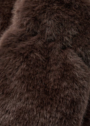 Soya Concept Vendla 2 Faux Fur Scarf Chocolate