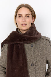 Soya Concept Vendla 2 Faux Fur Scarf Chocolate