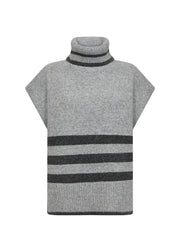 Soya Concept Vif 1 Knit Waistcoat Grey Melange