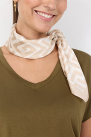 Soya Concept Vinona 1 Scarf Cream Print