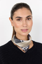 Soya Concept Viva 1 Scarf Iron Grey Print