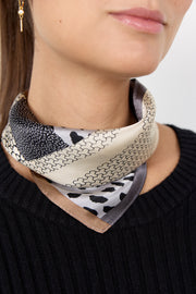Soya Concept Viva 1 Scarf Iron Grey Print