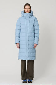 Tanta Glaze Long Puffer Coat Ashley Blue