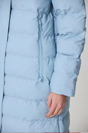 Tanta Glaze Long Puffer Coat Ashley Blue