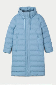Tanta Glaze Long Puffer Coat Ashley Blue