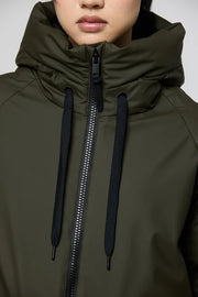 Tanta Rime Long Puffer Coat Khaki