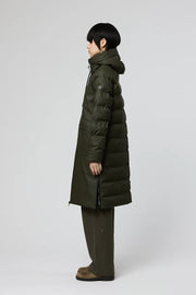 Tanta Rime Long Puffer Coat Khaki