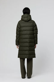 Tanta Rime Long Puffer Coat Khaki