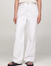 Tommy Hilfiger High-Rise Straight-Leg Jeans Optic White
