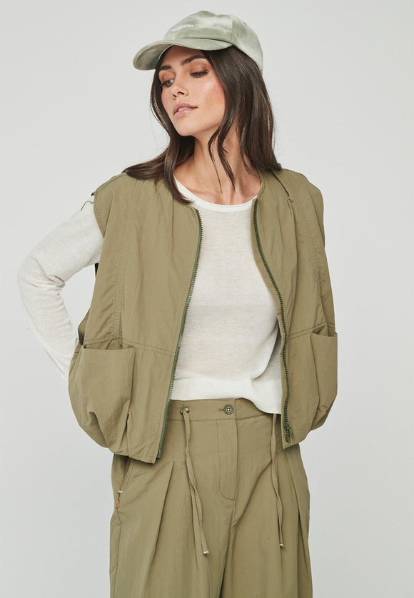 Unique Unlimited Kiubi Waistcoat Khaki