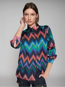 Vilagallo Zig Zag Print Shirt