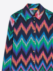 Vilagallo Zig Zag Print Shirt