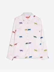 Vilagallo Leopard Print Shirt Off-white