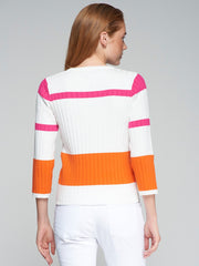 Vilagallo Knit Colourblock Jumper