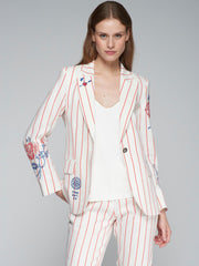 Vilagallo Heather Jacket Red Stripes