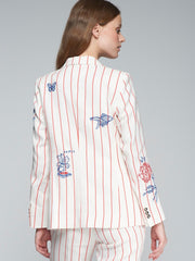 Vilagallo Heather Jacket Red Stripes