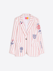 Vilagallo Heather Jacket Red Stripes