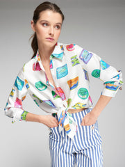 Vilagallo Mafalda Shirt Multi-coloured Motifs