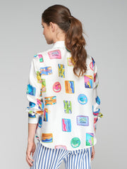 Vilagallo Mafalda Shirt Multi-coloured Motifs