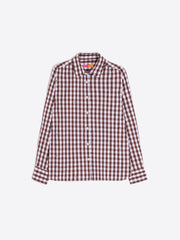 Vilagallo Isa Shirt Gingham Pattern Brown/White