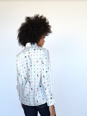 Vilagallo Equestrian Print Shirt